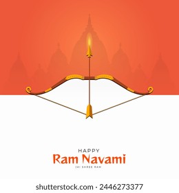 Feliz festival Ram Navami de India Publicación en medios sociales