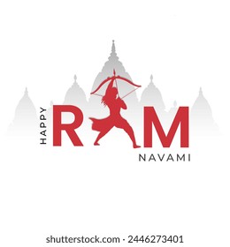 Feliz festival Ram Navami de India Publicación en medios sociales