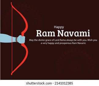 Happy Ram Navami Festival Vector Illustration