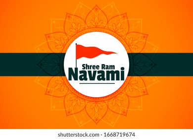 happy ram navami festival wishes card design