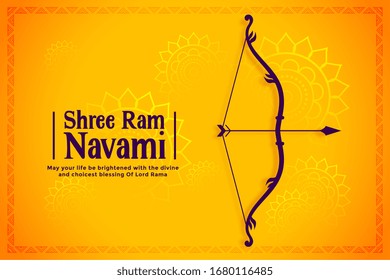 happy ram navami festival wishes card background