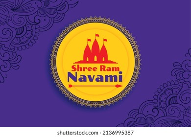 happy ram navami festival wishes background