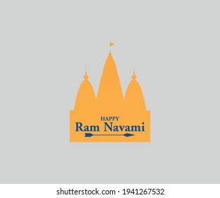 Happy Ram Navami premium vector graphic with flat design