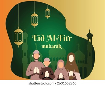 Happy Ramadan celebration Muslim family. Eid al Adha,Eid Mubarak,Eid al fitr, Ramadan Kareem. Muslim family celebrating Ramadan with joy, praying, sharing meals, and embracing traditions. Perfect for 
