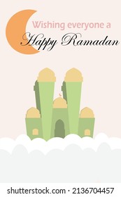 Happy Ramadan Greetings Welcoming Ramadan Mubarak Background