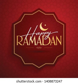Happy Ramadan. Holy month of muslim community Ramazan. Billboard, Poster, Social Media, Greeting Card template. 