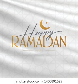 Happy Ramadan. Holy month of muslim community Ramazan. Billboard, Poster, Social Media, Greeting Card template. 
