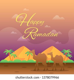Happy Ramadan Illustration