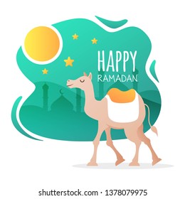 Happy Ramadan Illustration