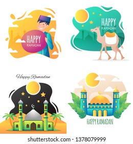 Happy Ramadan Illustration