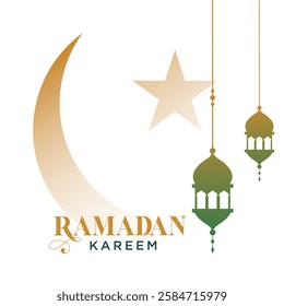 Happy Ramadan Kareem in Arabic calligraphy greetings. Ramadan graphic template. Translated: Happy Holy Ramadan. Month of fasting for Muslims. logo for Ramadan in Arabic type.