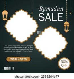 Happy Ramadan Kareem Big Sale Post Vector