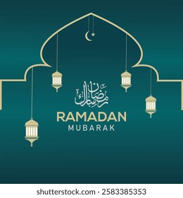 Happy Ramadan Kareem Calligraphy Vector Illustration.