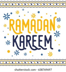 Happy Ramadan Kareem festival design.