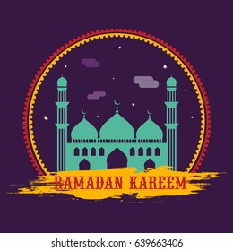 Happy Ramadan Kareem festival design.
