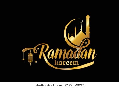 Happy Ramadan Kareem Islamic design, Ramadan Mubarak