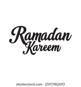 Happy Ramadan Kareem on white background, Ramadan Kareem vector design, Typographic design of Ramadan, Writing of Ramadan kareem, Vintage typographic design of Ramazan, Floral design of Ramazan