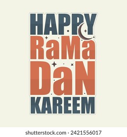 Happy ramadan kareem tshirt design 
