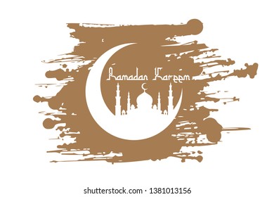 HAPPY RAMADAN KAREEM VECTOR illustration 