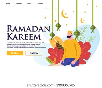 Happy Ramadan mubarak Web Design Template