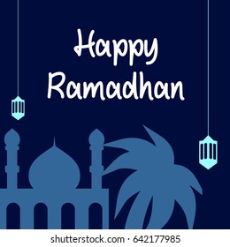 Happy Ramadhan Logo Vector Template