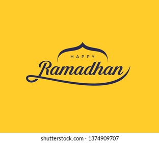 Happy Ramadhan Vector Design. Islamic Vector Design