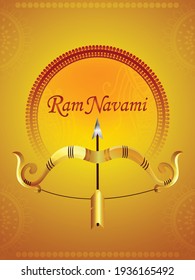 	
Happy ramnavami celebration greeting card with illustration
