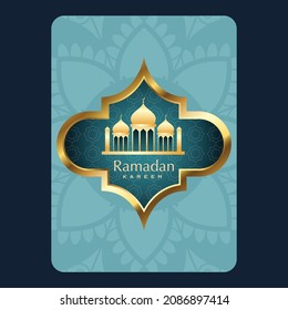 feliz Ramzan en ilustración vectorial