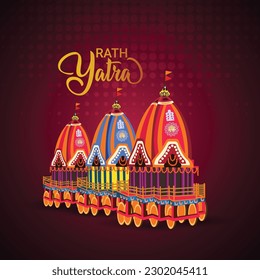 Happy rath yatra of lord jagannath balabhadra and subhadra festival
