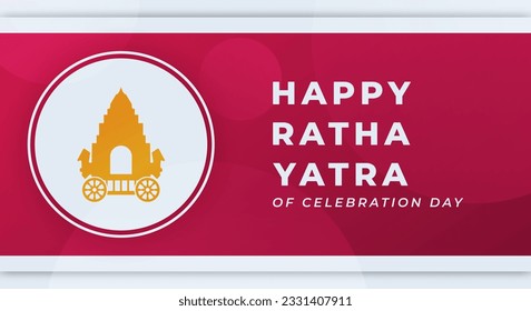 Happy Ratha Yatra Celebration Vector Design Illustration for Background, Poster, Banner, Advertising, Greeting Card