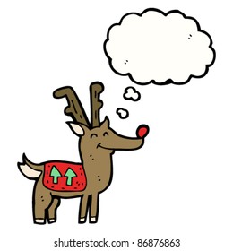 happy red nosed reindeer cartoon