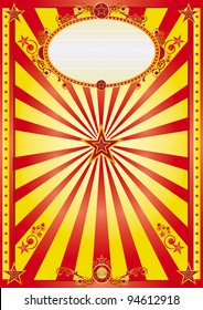 fondo rojo y amarillo feliz. un fondo rojo y amarillo con un gran signo para tu mensaje.