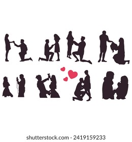 Happy Relationship GF and BF Duo Love Illustration Bandel