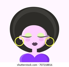 Happy relaxed brunette woman 