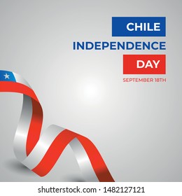 Happy Republic of Chile Independence Day vector Design Template Illustration