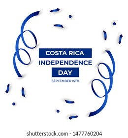 Happy Republic of Costa Rica Independence Day Vector Design Template Illustration