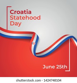 Happy Republic of Croatia Statehood Day Vector Design template illustration