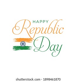 Happy Republic Day background design, 26th January background Vector Illustration.