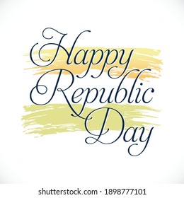 Happy Republic Day background design, 26th January background Vector Illustration.