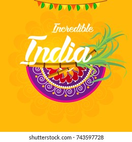 Happy Republic Day background design, 26th January background Vector Illustration.