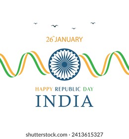 Happy Republic Day-Hintergrund-Datei
