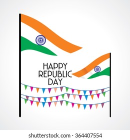 Happy Republic Day concept vector 