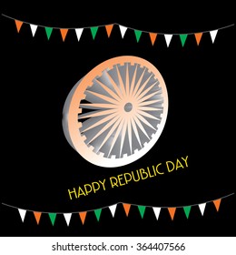 Happy Republic Day concept vector 