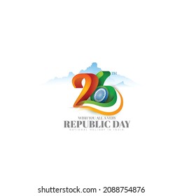 Happy Republic Day Of India, 26 Th Of January