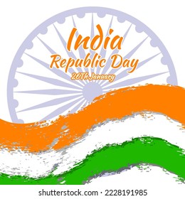 happy republic day india 26 january independence day instagram post banner social media template template background celebration