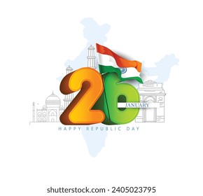 Happy Republic Day of India 26th January 