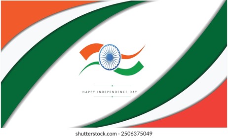 Happy Republic day of india banner design .india republic day celeberation with indian flag waves and text  