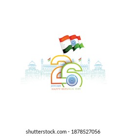 Happy Republic Day of India celebration 26 January