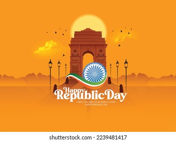 Happy Republic Day of India celebration (26 January)