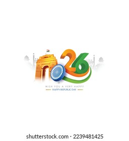 Happy Republic Day of India celebration (26 January)